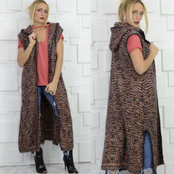 MODA ME COUTURE Sweaters - Knit longline Vest